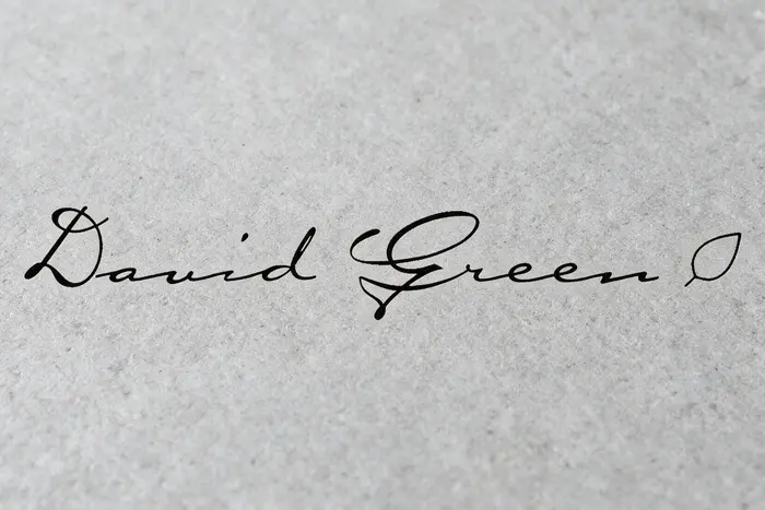 David Green eyewear logo